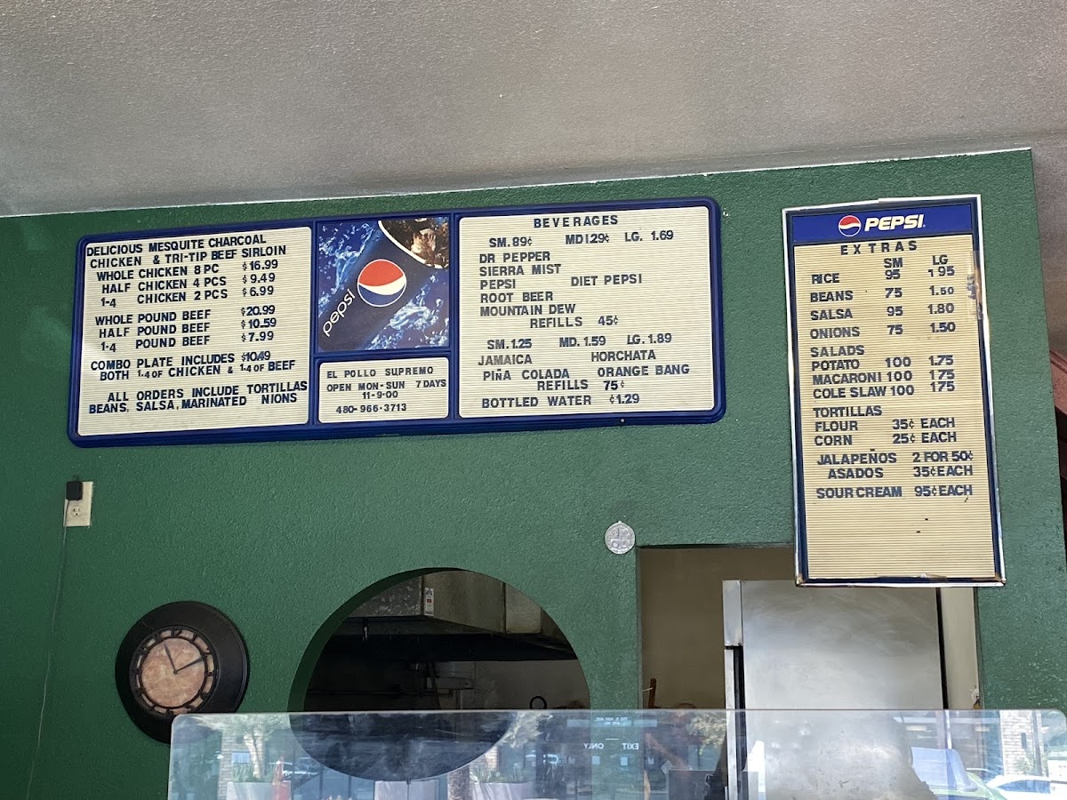 El Pollo Supremo Menu - Image 2